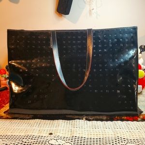 Arcadia Italian Patent leather large Tote bag